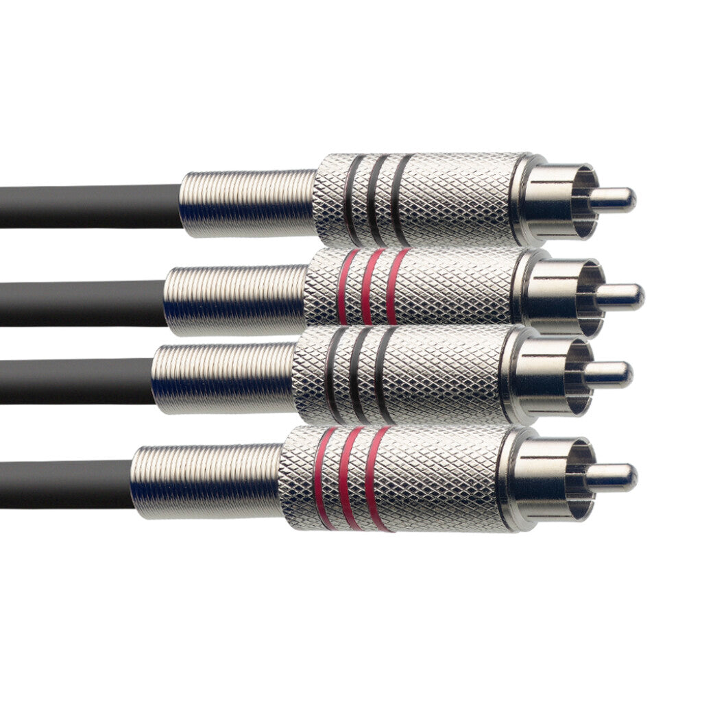 Stagg STC1C Dual RCA to RCA Dual Cable - 1 Meter - Zoso Music