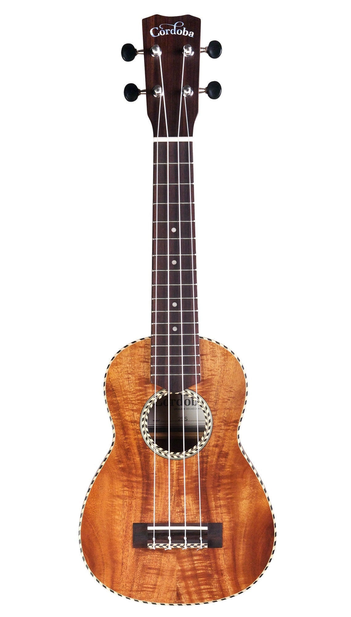 Cordoba 25S Acacia Soprano Ukulele - Acacia Top, Figured Acacia Back & Sides |  CORDOBA |  UKULELE |  Zoso Music