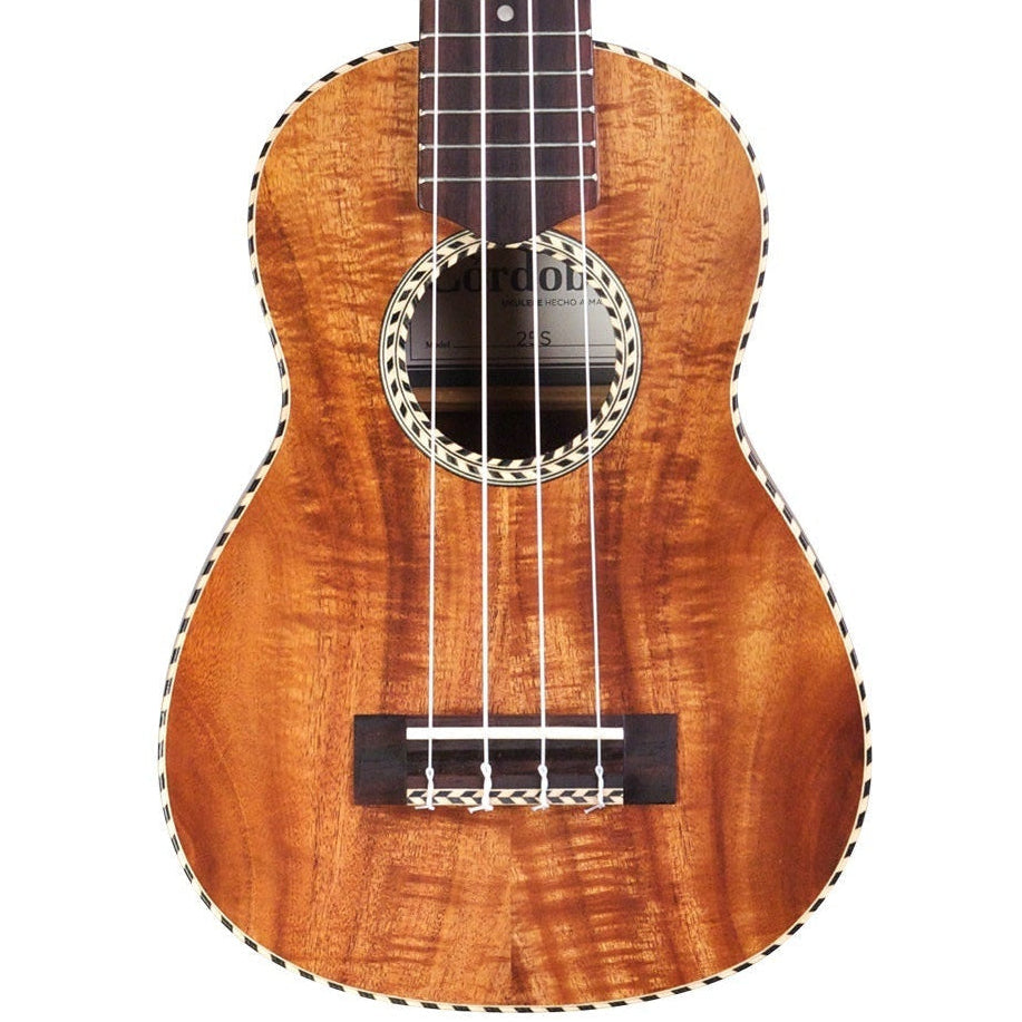 Cordoba 25S Acacia Soprano Ukulele - Acacia Top, Figured Acacia Back & Sides | Zoso Music Sdn Bhd