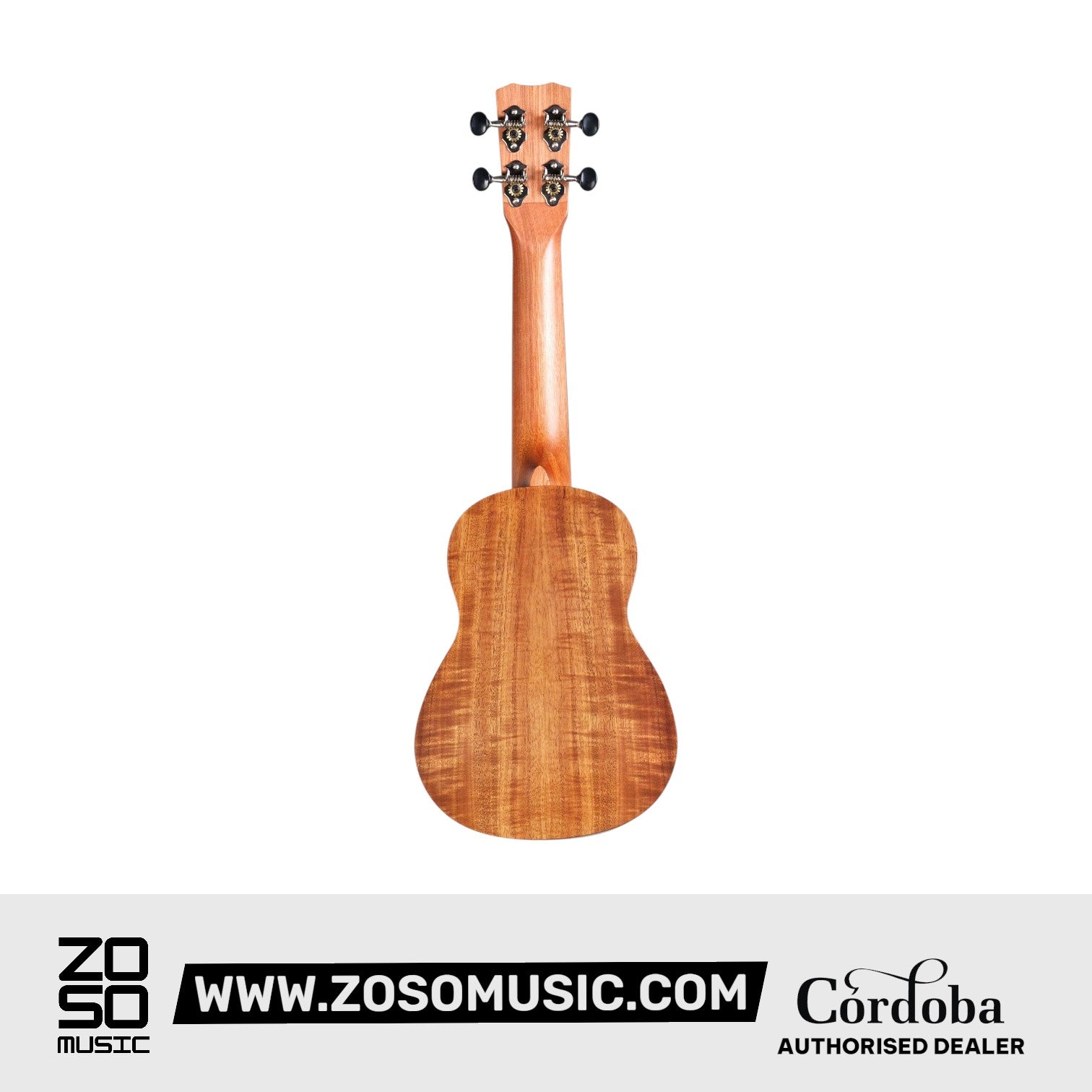 Cordoba 25S Acacia Soprano Ukulele - Acacia Top, Figured Acacia Back & Sides |  CORDOBA |  UKULELE |  Zoso Music