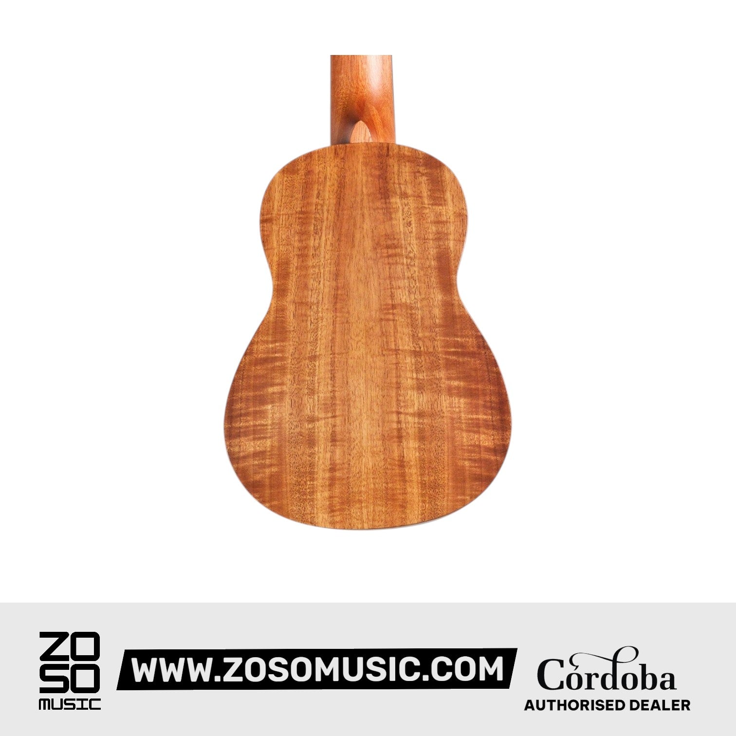 Cordoba 25S Acacia Soprano Ukulele - Acacia Top, Figured Acacia Back & Sides |  CORDOBA |  UKULELE |  Zoso Music
