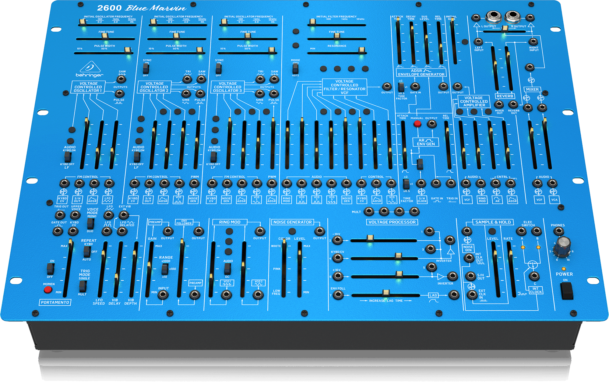 Behringer 2600 Blue Marvin Limited-Edition Analog Semi-modular Synthesizer | BEHRINGER , Zoso Music