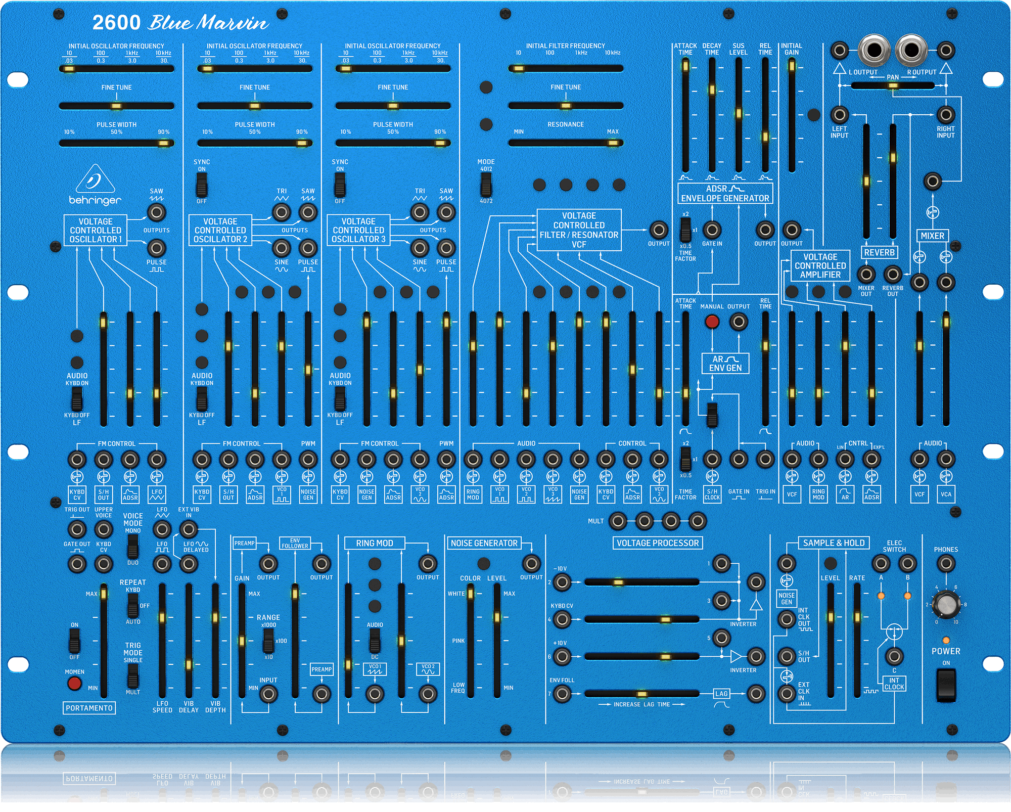 Behringer 2600 Blue Marvin Limited-Edition Analog Semi-modular Synthesizer | BEHRINGER , Zoso Music