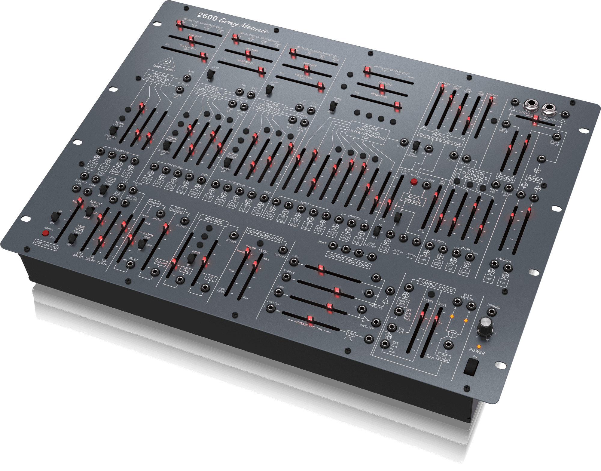 Behringer 2600 Gray Meanie Limited-Edition Analog Semi-modular Synthesizer | BEHRINGER , Zoso Music