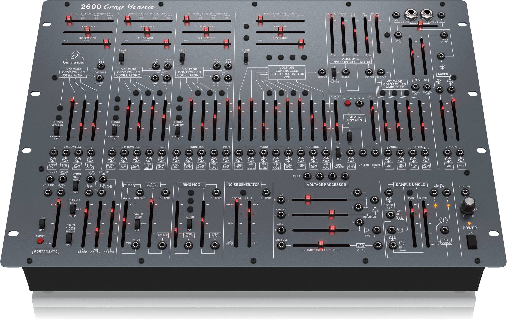 Behringer 2600 Gray Meanie Limited-Edition Analog Semi-modular Synthesizer | BEHRINGER , Zoso Music