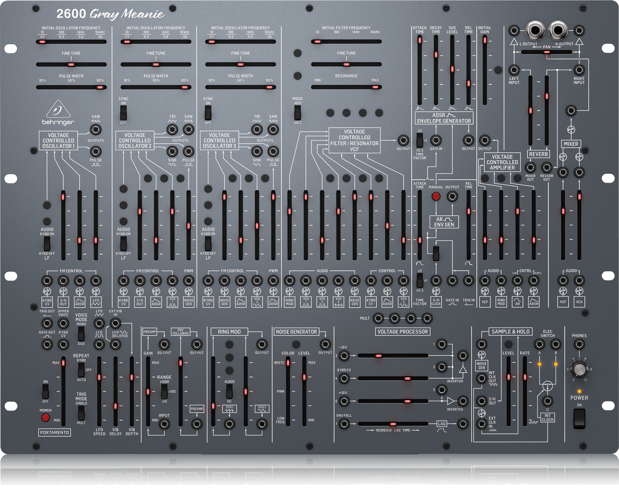 Behringer 2600 Gray Meanie Limited-Edition Analog Semi-modular Synthesizer | BEHRINGER , Zoso Music