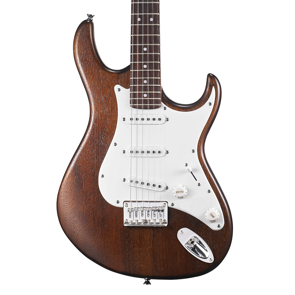 Cort G-100 Electric Guitar With Bag Open Pore Walnut