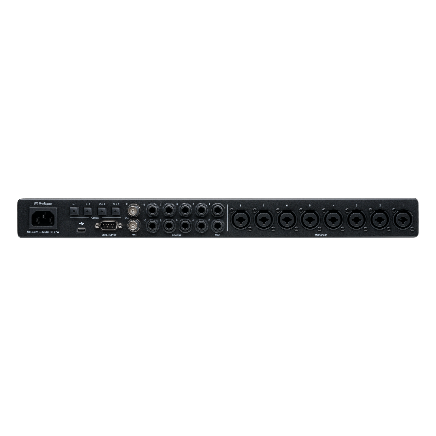 PreSonus Quantum HD 8 Rackmountable USB-C Audio Interface - 1U