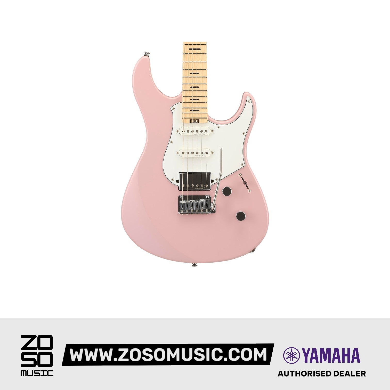 Yamaha PACS+12M Pacifica Standard Plus Electric Guitar, Maple Fingerboard - Ash Pink | Zoso Music Sdn Bhd