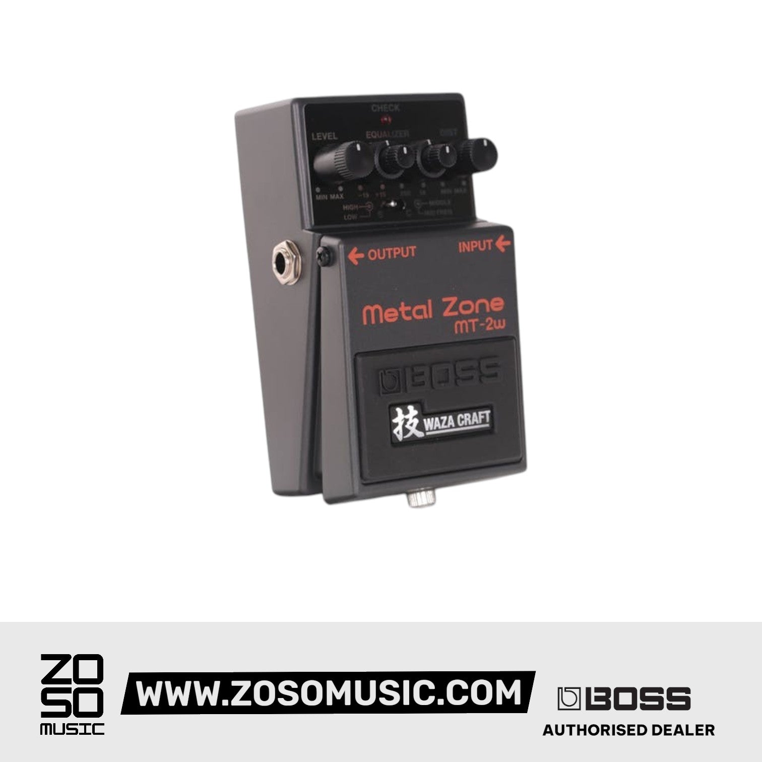 BOSS MT-2W METAL ZONE WAZA CRAFT DISTORTION PEDAL (MT2W / MT 2W) | BOSS , Zoso Music