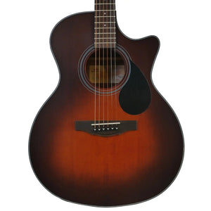 Kepma F0-Be Phoenix Series Solid Top Cutaway Acoustic Guitar with AcoustiFex® K-10 - Cherry Red Matt | Zoso Music Sdn Bhd