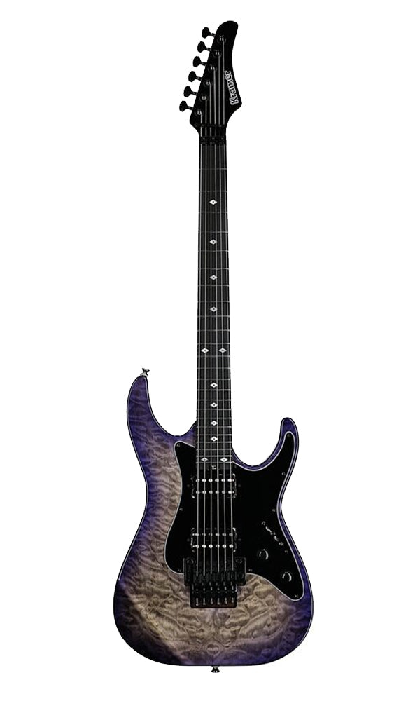 Kramer Volante Quilt HHFR Electric Guitar with Premium Bag - Ultraviolet Burst |  KRAMER |  ELECTRIC GUITAR |  Zoso Music