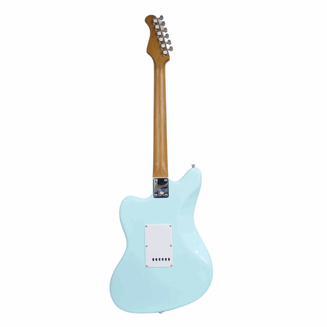Bacchus Bjm-1rsm/m-ptl-sob Universe Series Roasted Maple Electric Guitar, Pastel Sonic Blue With Bag