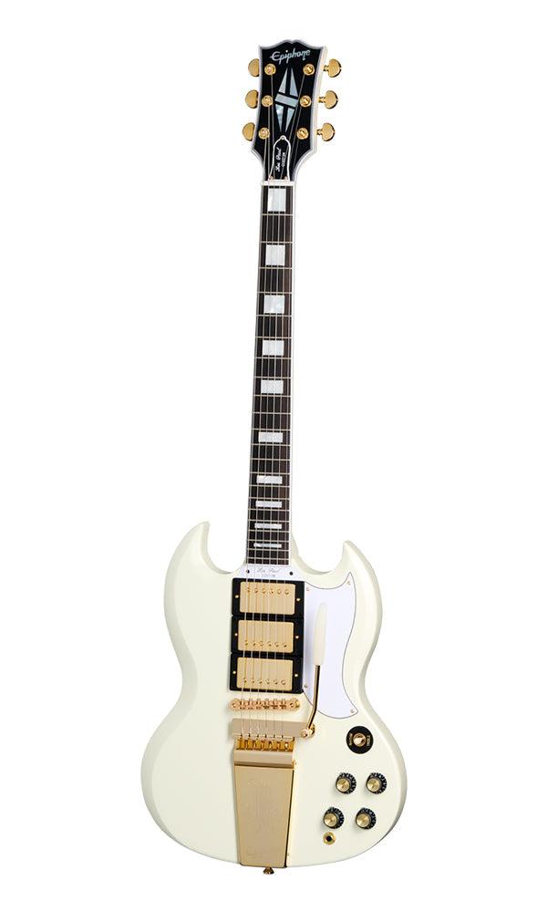 (Epiphone Inspired by Gibson Custom) Epiphone ECSGC63CWVGM1 1963 SG Custom Electric Guitar - Classic White