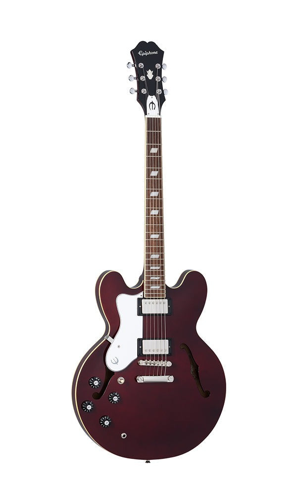 Epiphone EONGRDWRNH1L Noel Gallagher Riviera Semi-hollow Left-handed Electric Guitar, Case Included - Dark Red Wine
