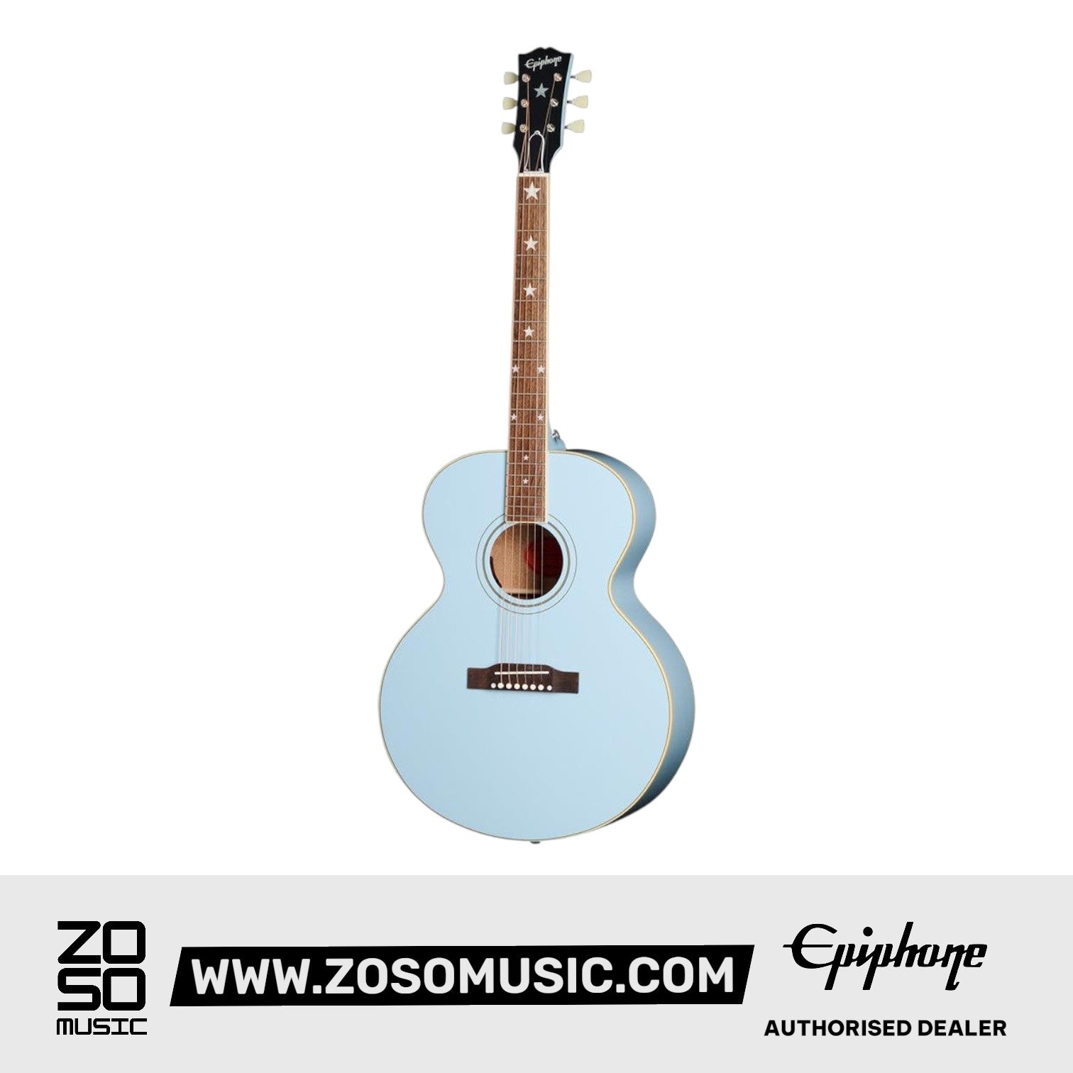 (Epiphone Inspired by Gibson Custom) Epiphone ECJ180LSEBNH1 J-180 LS Acoustic-Electric Guitar