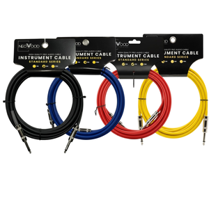 Neowood AMO001 3 & 6 Meter QTR-QTR Instrument Cable Yellow | Zoso Music Sdn Bhd