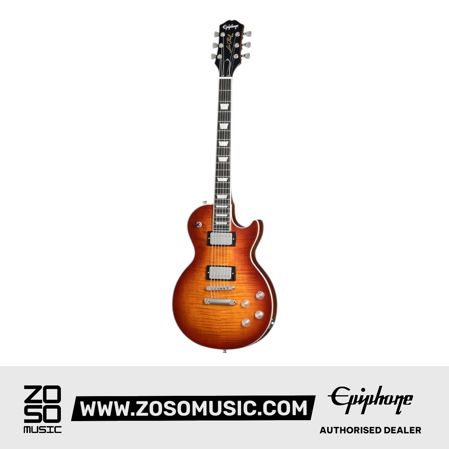 Epiphone EILMMOBNH1 Les Paul Modern Figured Electric Guitar - Mojave Burst |  EPIPHONE |  ELECTRIC GUITAR |  Zoso Music
