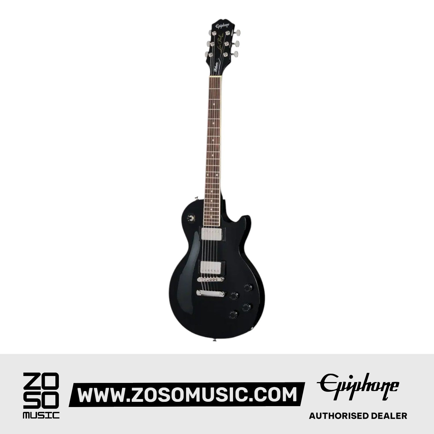 Epiphone E1LPOEBNH1 Epiphone Les Paul Tribute Electric Guitar - Ebony ( + FREE Gator GBE-ELECT Gig Bag ) |  EPIPHONE |  ELECTRIC GUITAR |  Zoso Music