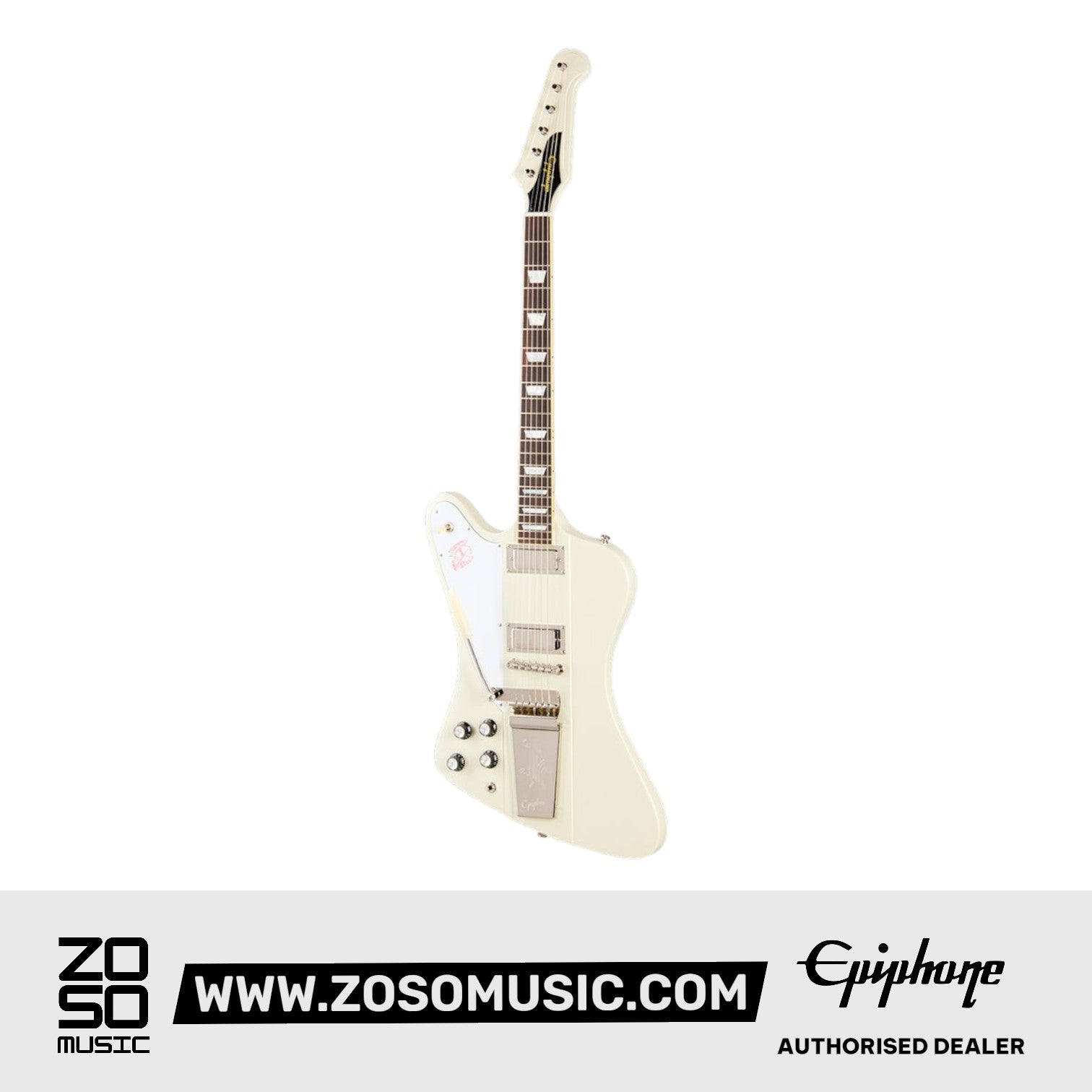 Epiphone 1963 Firebird V Electric Guitar - Polaris White