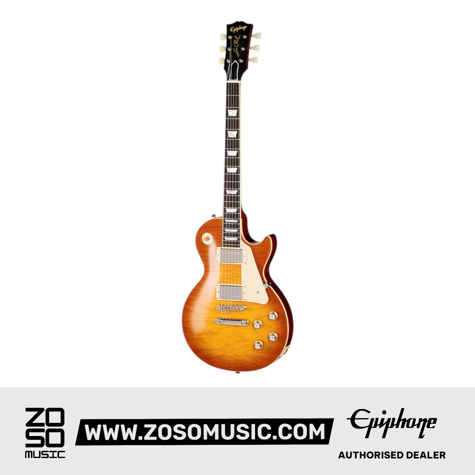 Epiphone 1960 Les Paul Standard Reissue Electric Guitar - Iced Tea Burst |  EPIPHONE |  ELECTRIC GUITAR |  Zoso Music