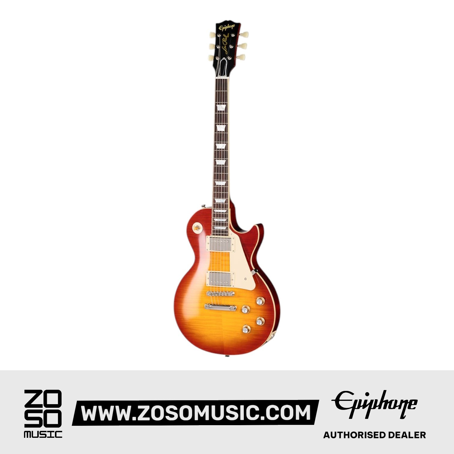Epiphone 1960 Les Paul Standard Reissue Electric Guitar - Washed Cherry Sunburst |  EPIPHONE |  ELECTRIC GUITAR |  Zoso Music