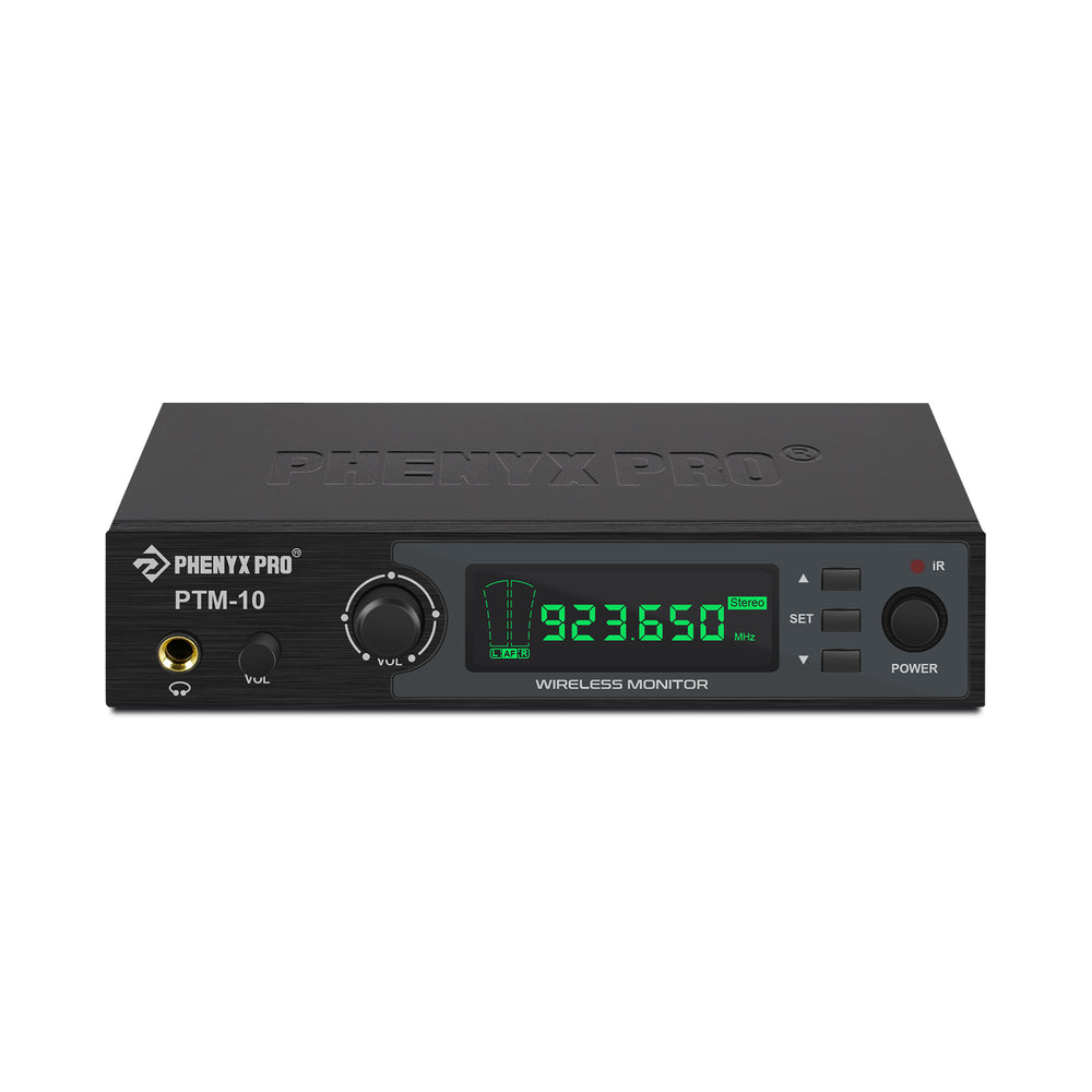 Phenyx Pro Best Budget Wireless PTM-10 Stereo Wireless in Ear Monitor System Bodypack Receiver