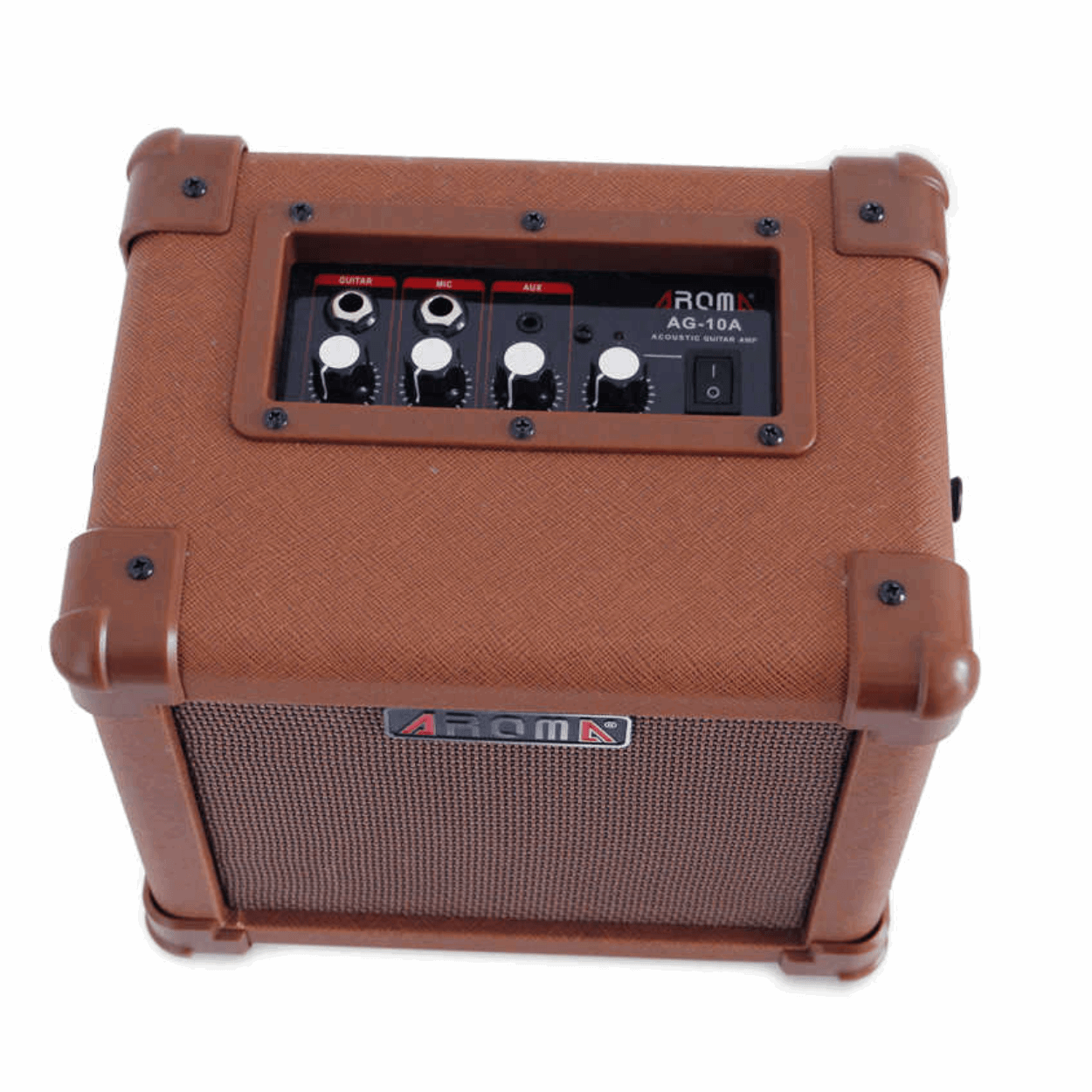 Aroma AG10A Portable Compact Acoustic Guitar Amp 10 Watts With Shoulder Strap | AROMA , Zoso Music