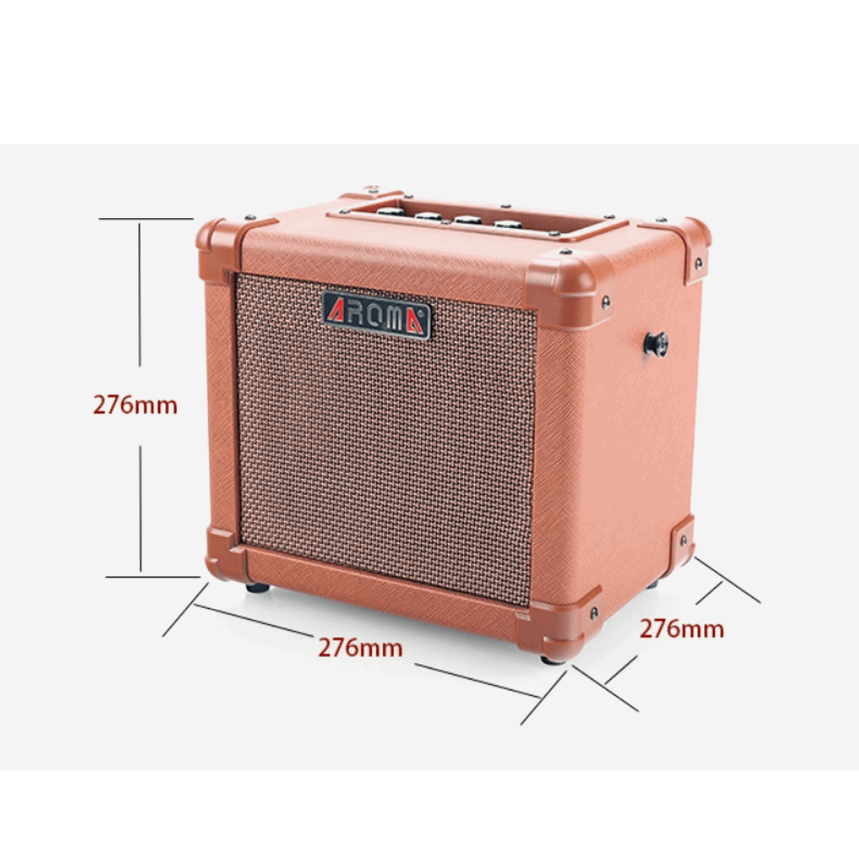 Aroma AG10AM Portable Compact Acoustic Guitar Amp 10 Watts (Rechargeable & Looping) | AROMA , Zoso Music
