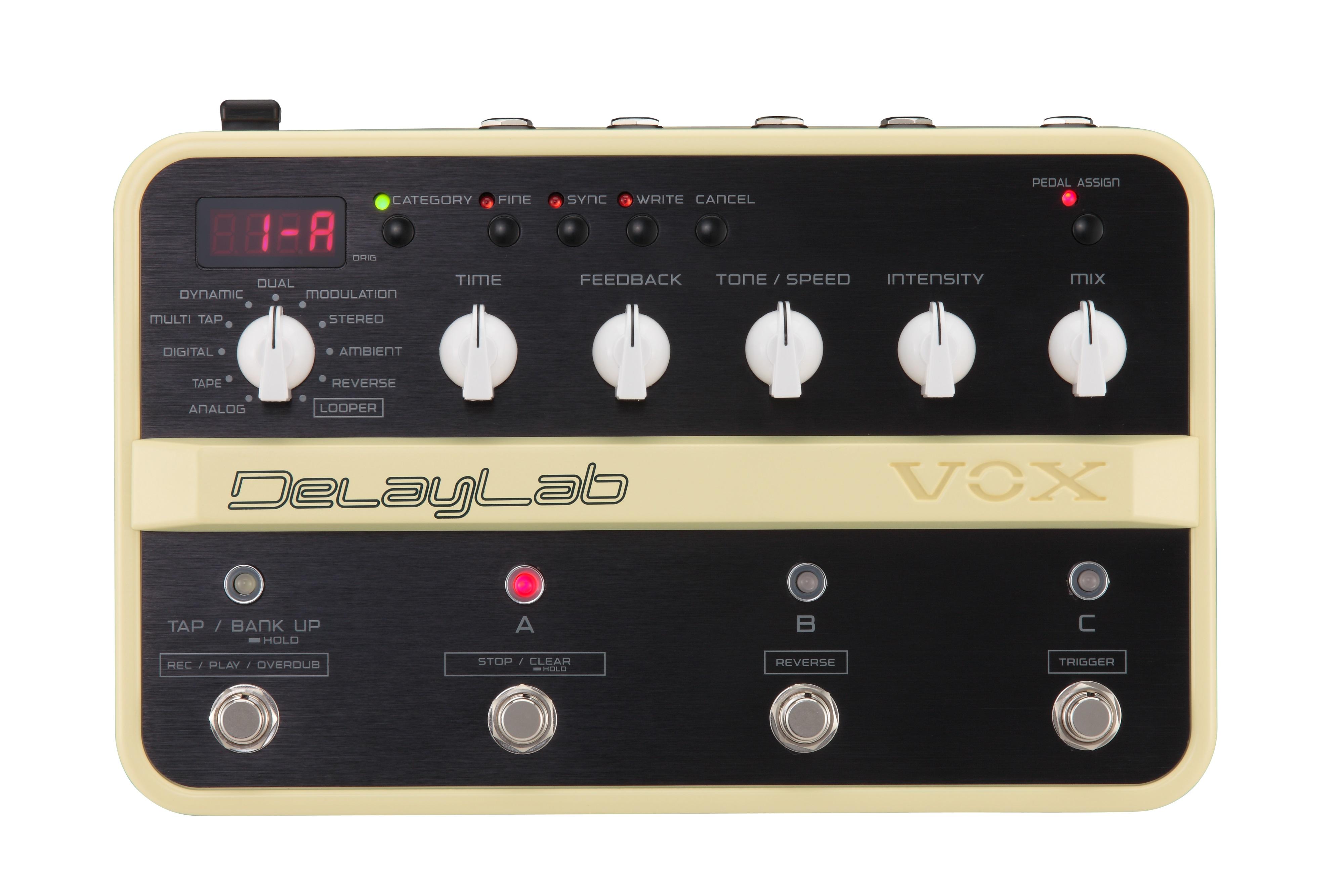 Vox DelayLab Ultimate Delay Effects Pedal |  VOX |  PEDAL & EFFECTS ACCESSORIES |  Zoso Music