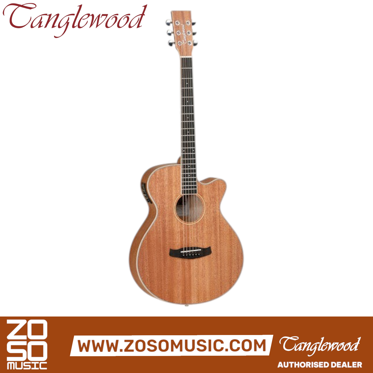 Tanglewood TUN4 CE Union series Solid Top Super Folk Acoustic-Electric Guitar |  TANGLEWOOD |  ACOUSTIC GUITAR |  Zoso Music