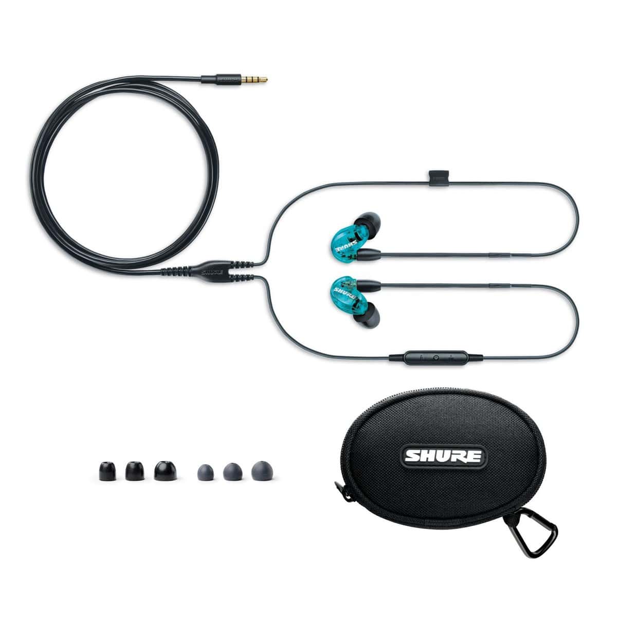 Shure SE215 Special Edition Sound Isolating Earphones with 3.5mm Remote and Mic Cable - Blue | Zoso Music Sdn Bhd 