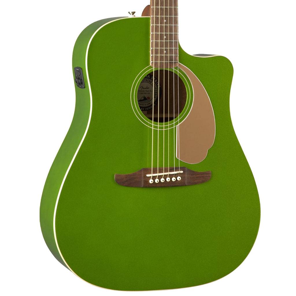 Fender Redondo Player Slope-Shouldered Acoustic Guitar, Electric Jade