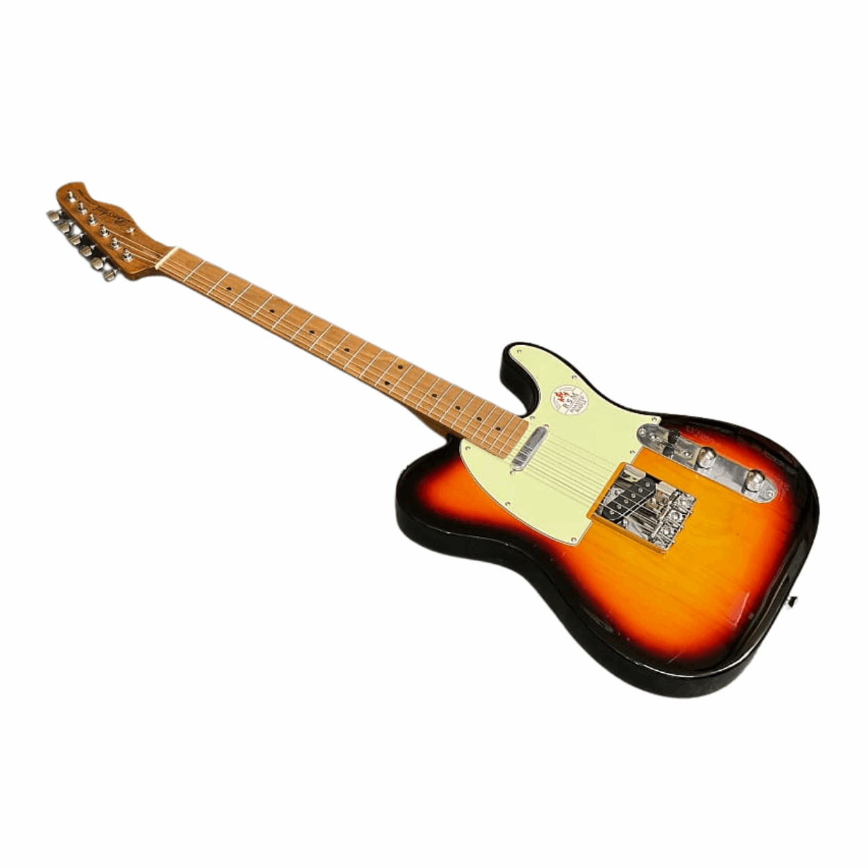 Bacchus Bte-1-rsm/m-3ts Universe Series Roasted Maple Electric Guitar, 3 Tone Sunburst With Bag