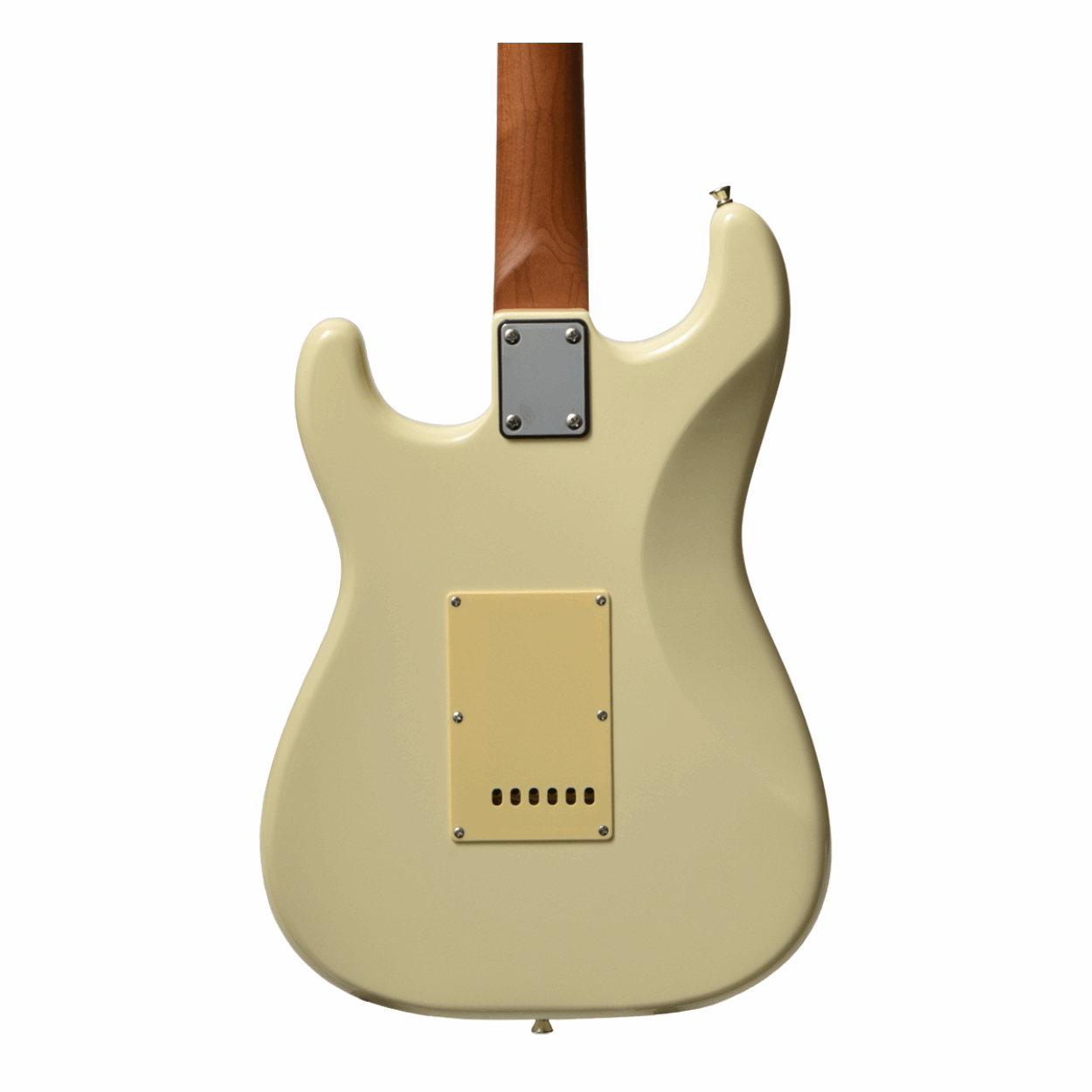 Bacchus Bst-1-rsm/m-owh Universe Series Roasted Maple Electric Guitar, Olympic White With Bag