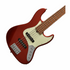 Bacchus Wjb5-630-rsm/m-car Universe Series Roasted Maple 5-string Electric Bass, Candy Apple Red With Bag