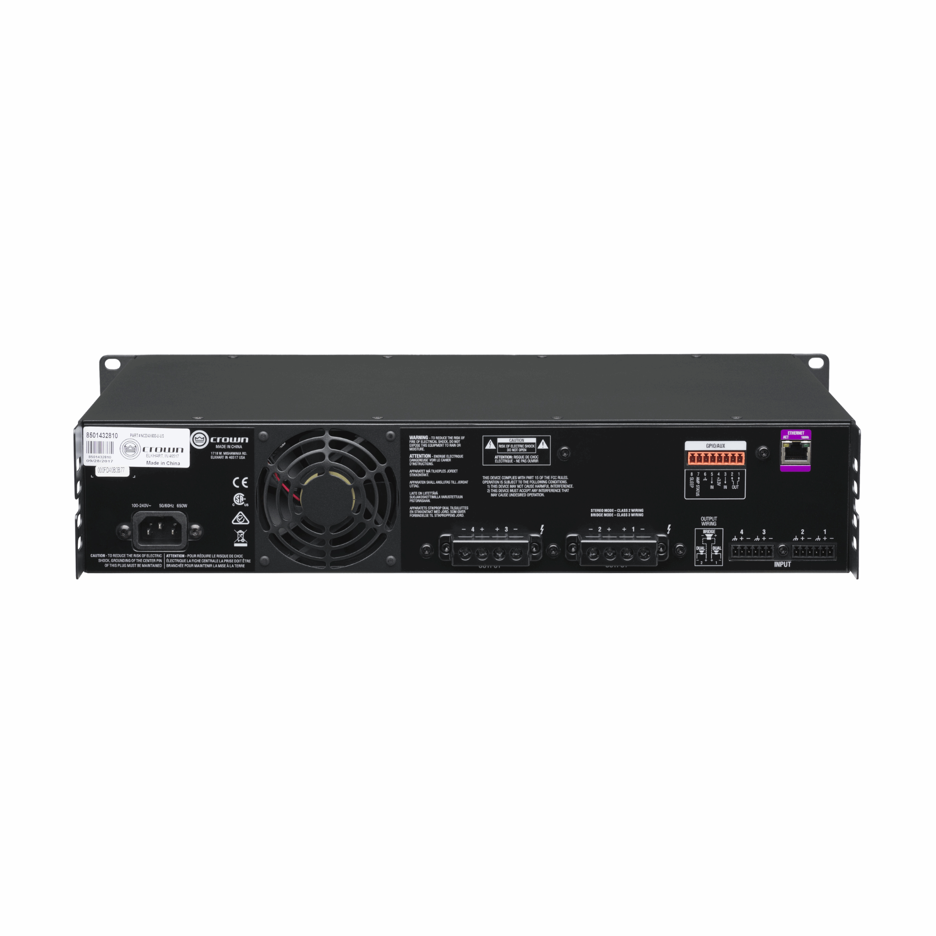 Crown CDi 4|600 4-Channel DriveCore Series Power Amplifier ( CDi-4|600 / CDi4600 )
