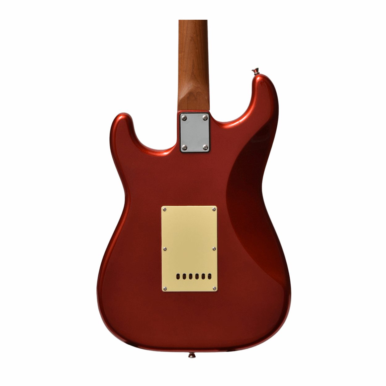 Bacchus Bst-1-rsm/m-car Universe Series Roasted Maple Electric Guitar, Candy Apple Red With Bag