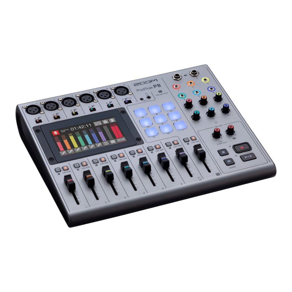 Zoom PodTrak P8 Podcast Recorder |  ZOOM |  PODCASTING |  Zoso Music
