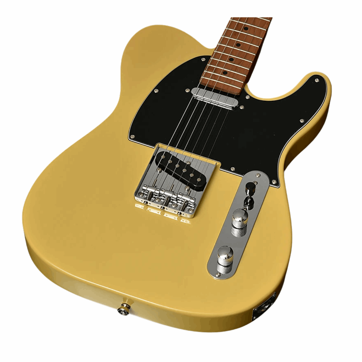 Bacchus Bte-1-rsm/m-bbd Universe Series Roasted Maple Electric Guitar, Butterscotch Blonde With Bag