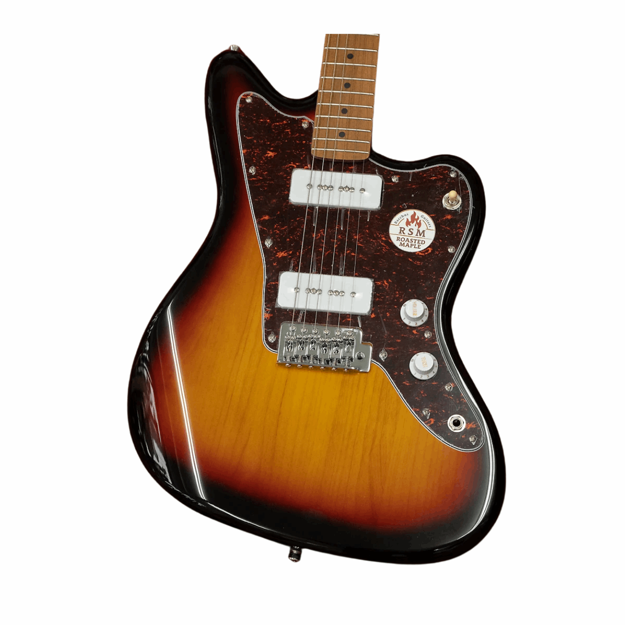 Bacchus Bjm-1rsm/m-3ts Universe Series Roasted Maple Electric Guitar, 3 Tone Sunburst With Bag