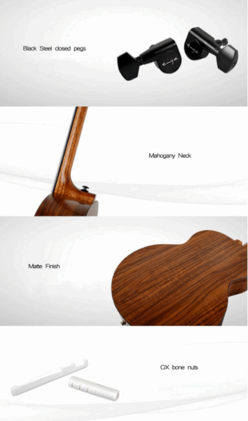 Enya EA-X1 41" Acoustic Guitar Koa-Patterned HPL With Bag And Accessories | ENYA , Zoso Music