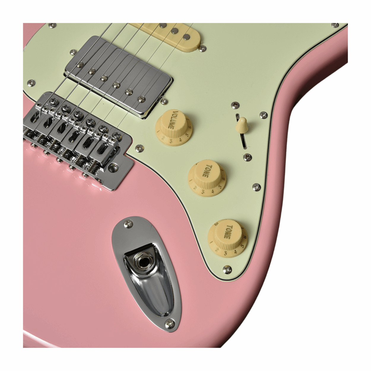 Bacchus Bst-2-rsm/m-slpk Universe Series Roasted Maple Electric Guitar, Shell Pink With Bag