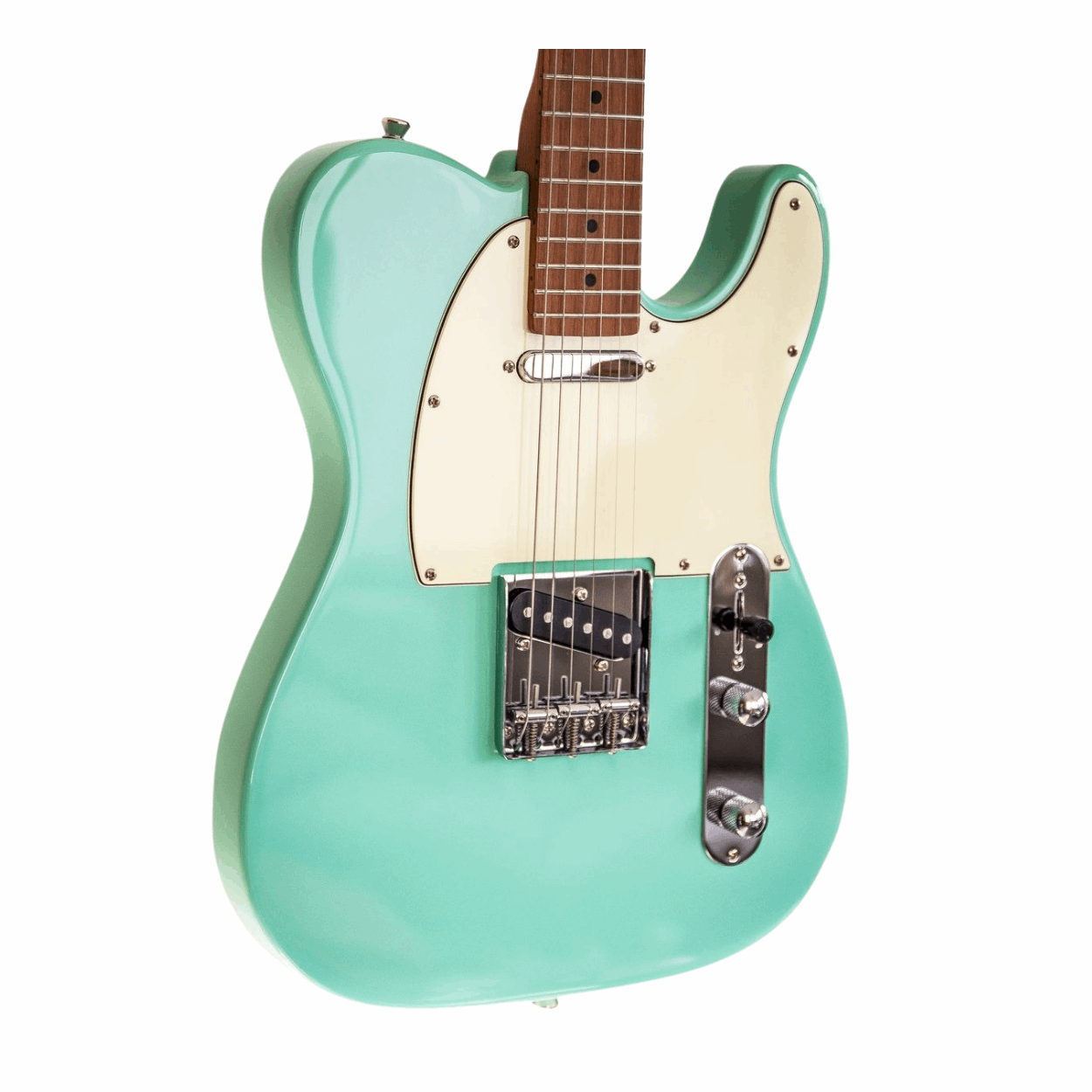 Bacchus Bte-1-rsm/m-sfg Universe Series Roasted Maple Electric Guitar, Sea Foam Green With Bag