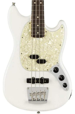 Fender American Performer Mustang Bass Guitar, RW FB, Arctic White |  FENDER |  BASS GUITAR |  Zoso Music