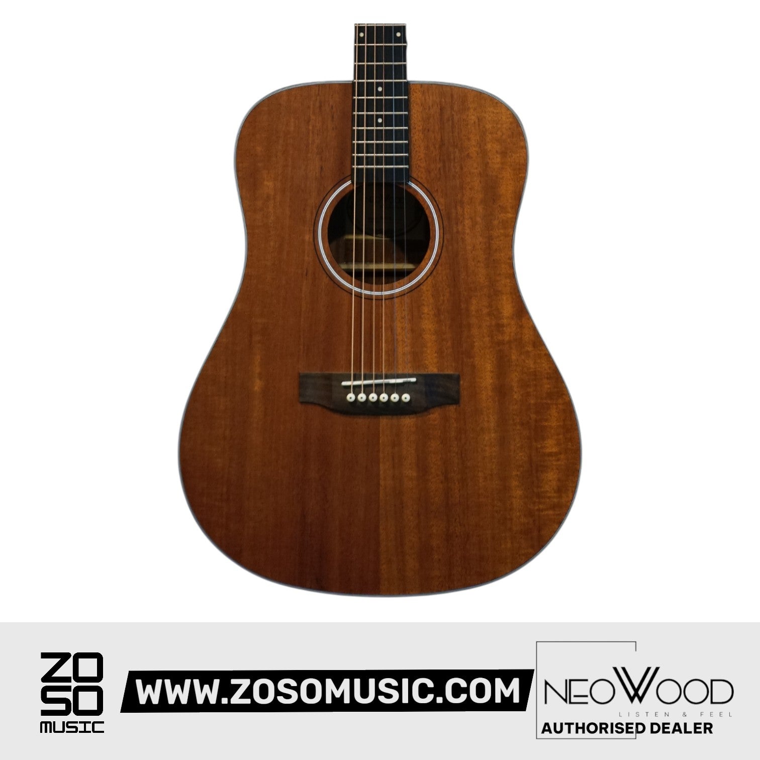 Neowood ED41 NAT 41Inch Acoustic Guitar Matte Finish Natural | Zoso Music Sdn Bhd