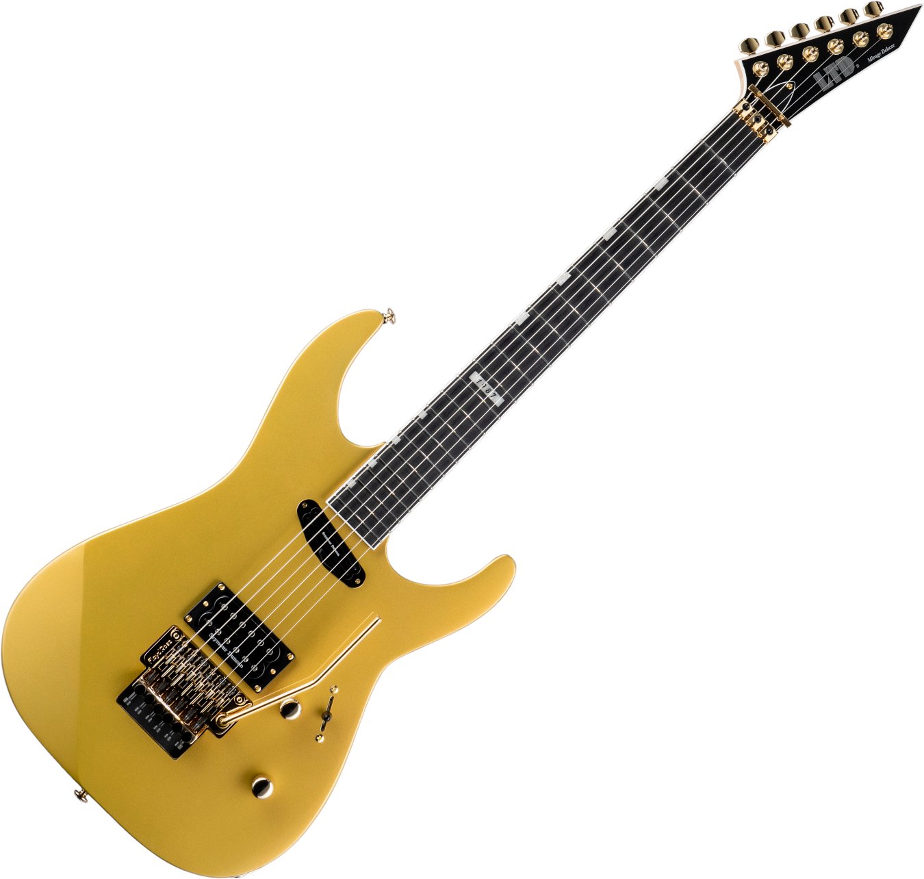 ESP LTD Mirage Deluxe '87 FR - Metallic Gold Zoso Music