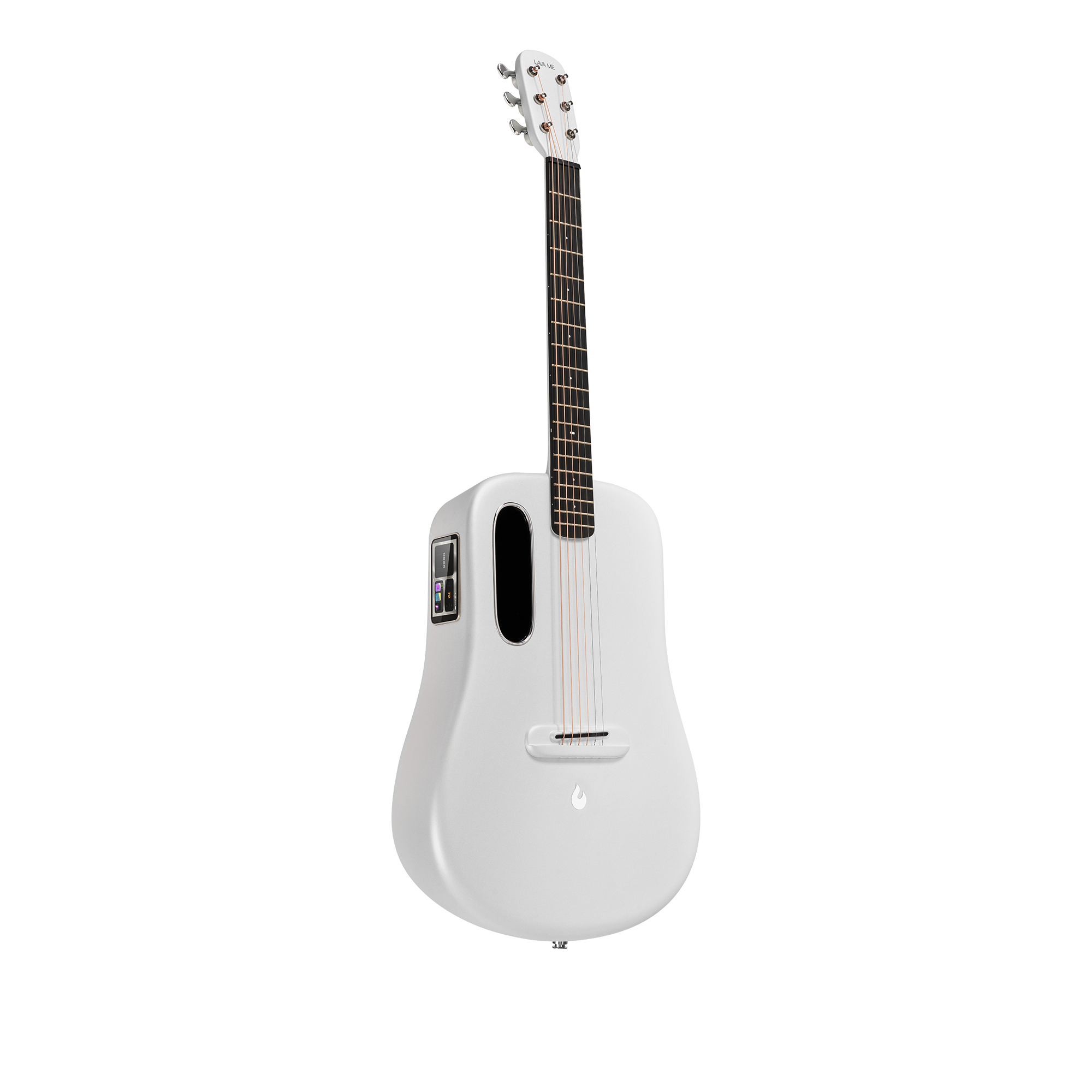 Lava Me 3 38inch Carbon Fiber Smart Guitar with Space Bag - White