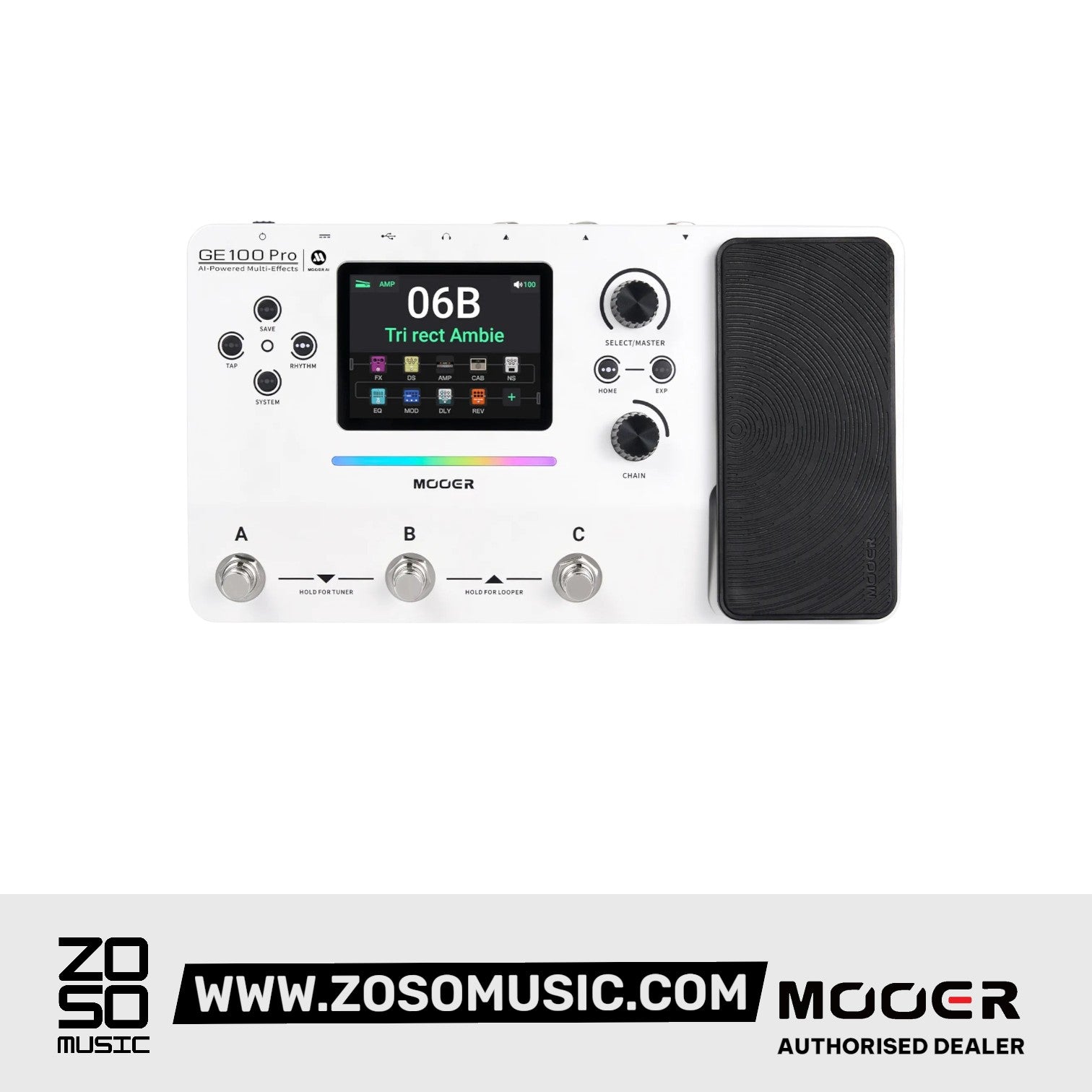 Mooer GE100Pro AI Intelligent Multi-Effects Pedal