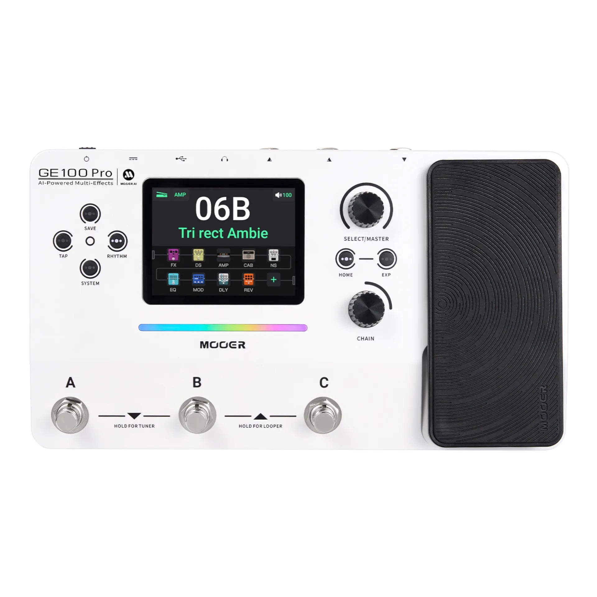 Mooer GE100Pro AI Intelligent Multi-Effects Pedal